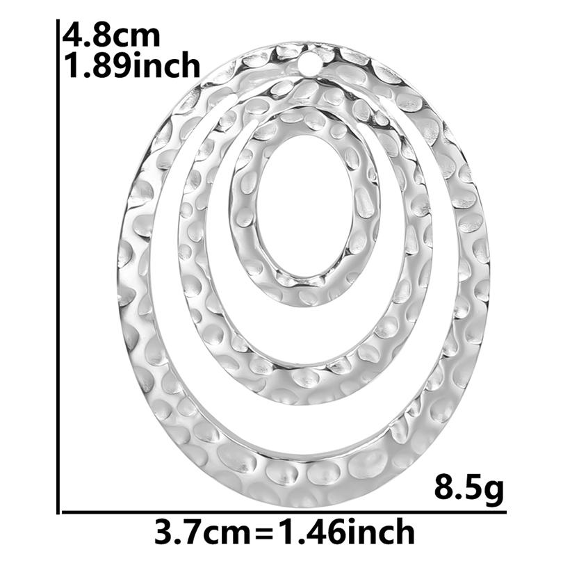 6pcs Rectangle Star Bulk Charms For Jewelry Making DIY Earrings Accessories Geometric Stainless Steel Charm Pendant Materials