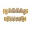 Christmas Explosions Big Color Treasure Zircon Gold-plated Braces for Fashion Hip Hop Personalized Rap Teeth