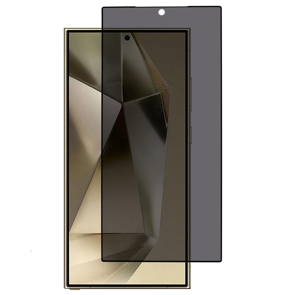 

For Samsung Galaxy S25 Ultra Anti-Spy Screen Protector 2.5D Silk Printing Film (Fingerprint Unlock) Type A