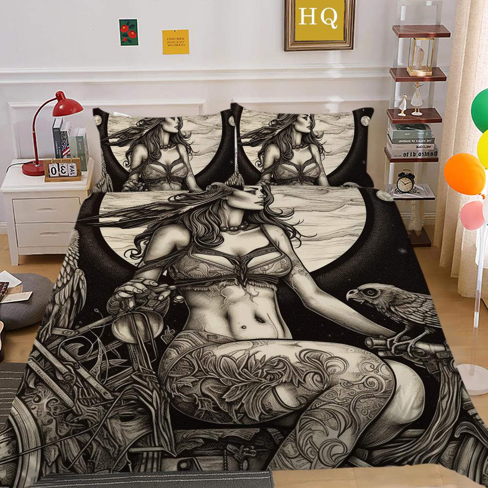Beauty Skull Printed Bedding Cover Twin Size Microfiber Home Textiles Teen Cool Fashion Home Bedclothes