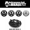 VW 135mm Car Front Grille Badge and 110mm Rear Trunk Emblem Lid Logo Accessories For Golf 6 MK6 5K0853601C 5K0853630 ZD9