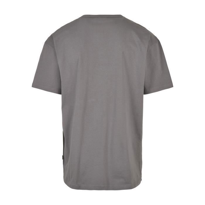 T-shirt - Urban Classics - Basic - Coton Biologique - Manches Courtes - Grande Taille - Gris Foncé
