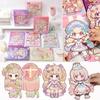 3D Design DIY Change Clothes Toys Kit Multicolor Removable Paper Puppet  Parent-child