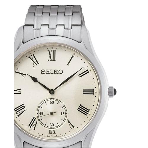 Seiko SRK047P1 Men's Quartz Watch, Champagne, Overseas Model