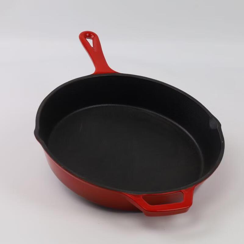 ZhiShi Cast Iron Enamel Frying Pan