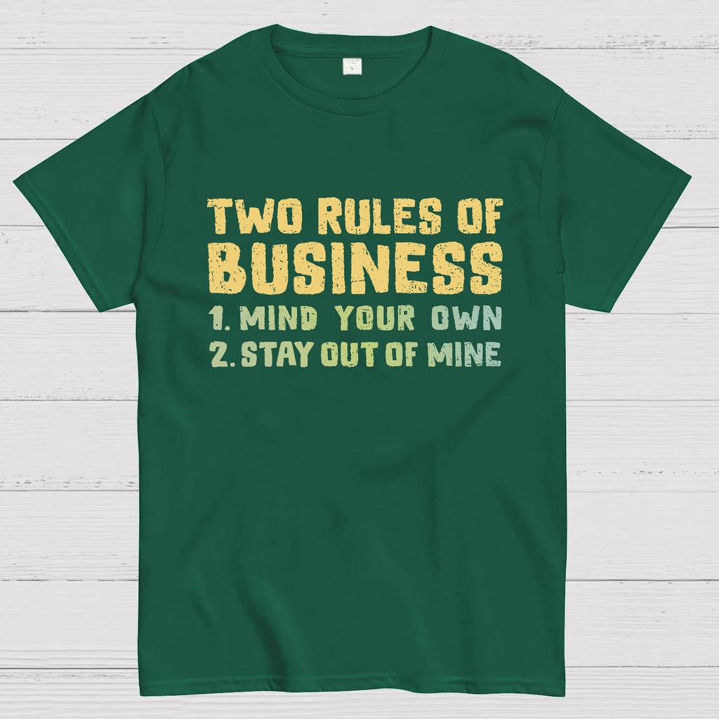 Two Rules of Business Cotton Summer Casual Cool Loose T-Shirt