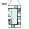 Holiday Commemorative Keepsake Acrylic Photo Frame Light Catcher, Retro Stained Glass Style Hanging Home Soft Furnishing Decor Display with