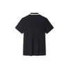 Anta Life Series Solid Color Moisture Wicking Pullover Short Sleeve Polo Shirt Women Tops Basic-Black 162428139-3