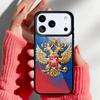 Russian Passport Flag Phone Case for iPhone 17 Air 16e 15 14 13 Pro Max Back Cover for 12 11 Pro Coque