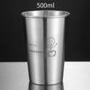 Stainless Steel Beer Wine Cup Portable Silver Beer Tumbler Cocktail Juice Milk Cup Metal Drinking Mug For Bar Outdoor Drinkware