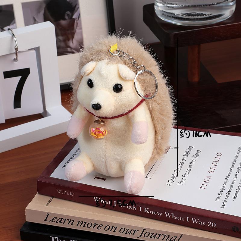 Little New Hedgehog Plush Toy Cute Hedgehog Animal Dolls Keychains Pendant Girl Women S Backpacks Charms Children S Toys