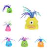 Funny Monster Toy With Big Eye For Children Purple Environmental Material
