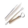 8-Piece Pottery Tool Set: Wooden Cutting Wire, Trimming, Carving & Sculpture Tools