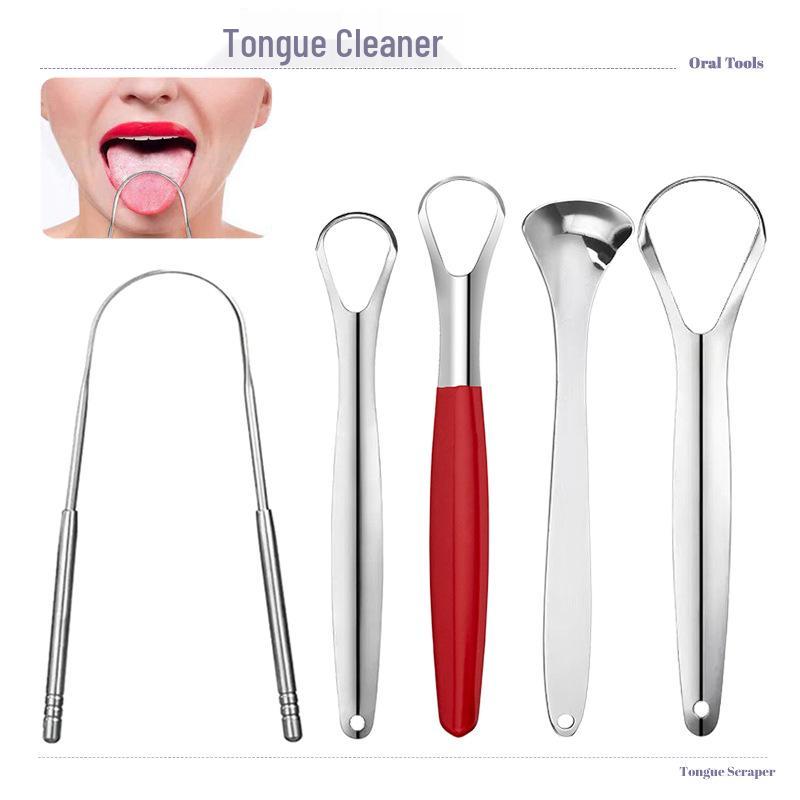 U-Shaped Stainless Steel Tongue Scraper and Coating Cleaner