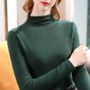 Half Turtleneck Double-sided German Velvet Base Shirt for Women's New Autumn and Winter Thickened Inner Layer Warm Long-sleeved Top