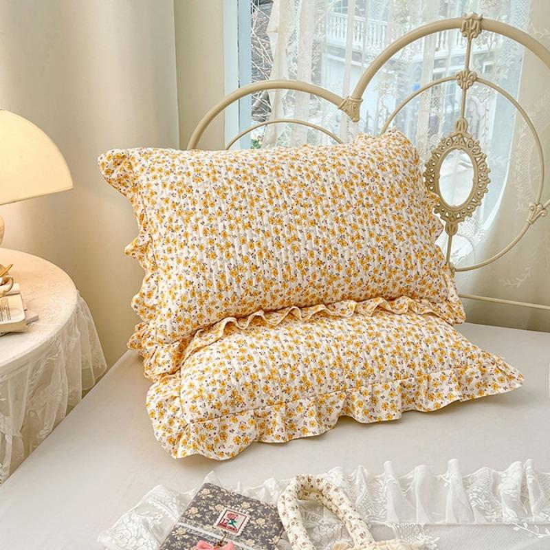 Lace Quilted Cotton Pillowcase Single Dormitory Pillowcase Cotton Inner Liner Sleeve Single and Double Universal Pillow Core Cover Home Textile