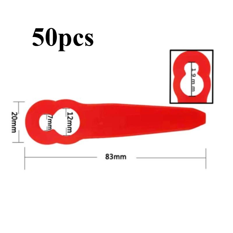 50Pcs Plastic Replacement Blades Spare Parts For STIHL FSA 45 FSA 57 Grass Trimmer Lawn Mower Accessories Garden Tool Parts
