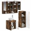 Bathroom Furniture Set 4 pcs Smoked Oak