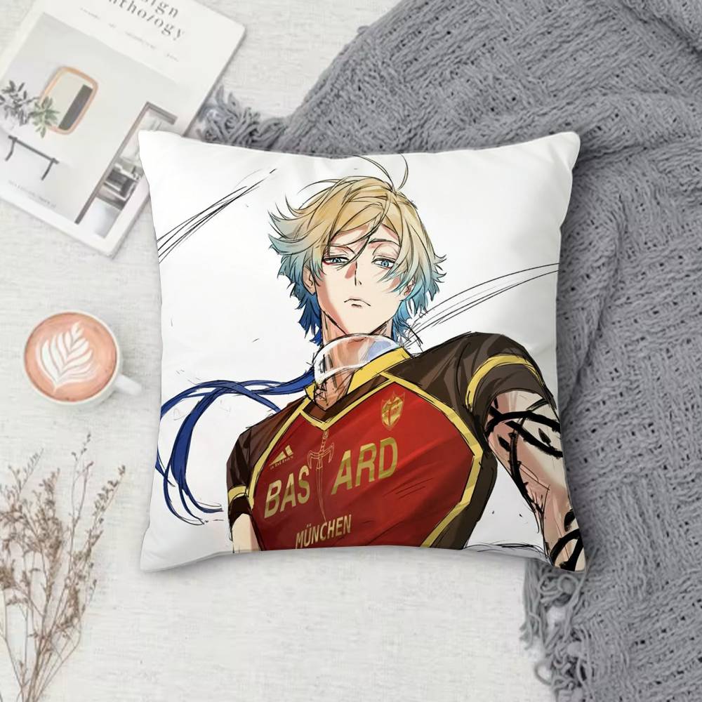 

BBlue Lockk Doublesided Printed Square Pillow Cover Decorative Cushion Cover for Sofa Bedroom Bedside 30X30cm