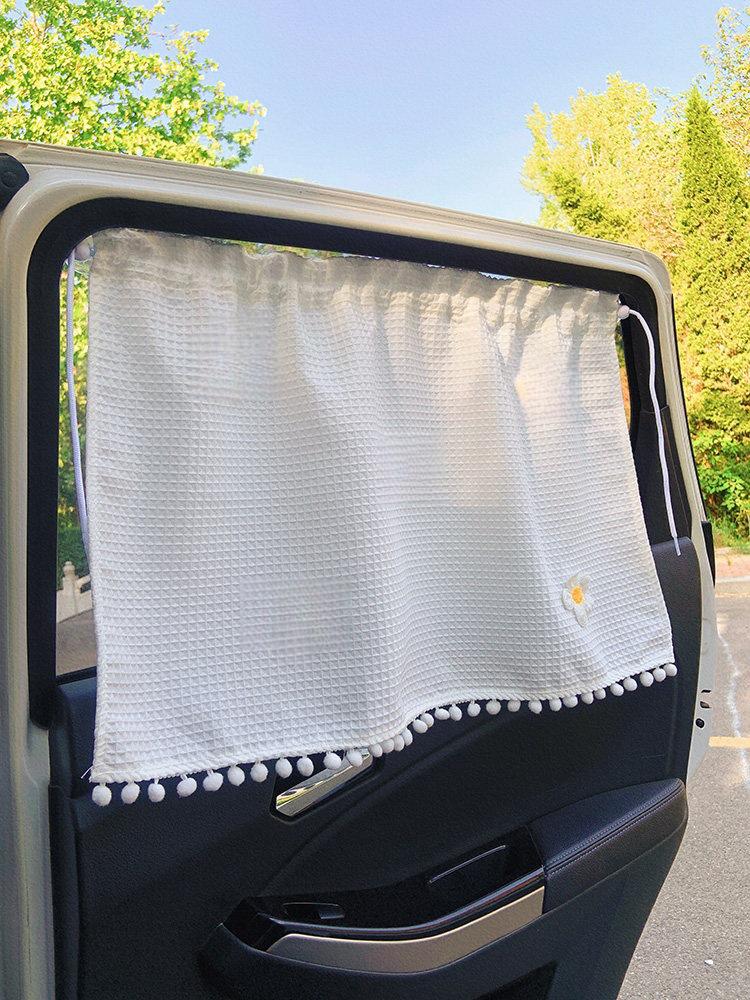 Tenda parasole Y con motivo a cialda e ventose per protezione dal calore interno