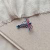 2Pcs Women Hairpins Shiny Rhinestones Patchwork Color Ribbon Bow Stable Grip Hair Clips Versatile Hair Accessories