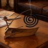 Coil Tray Metal Coil Stand Vintage Style Incense Burner Stand Sailboat Coil Holder  Bedroom Decor