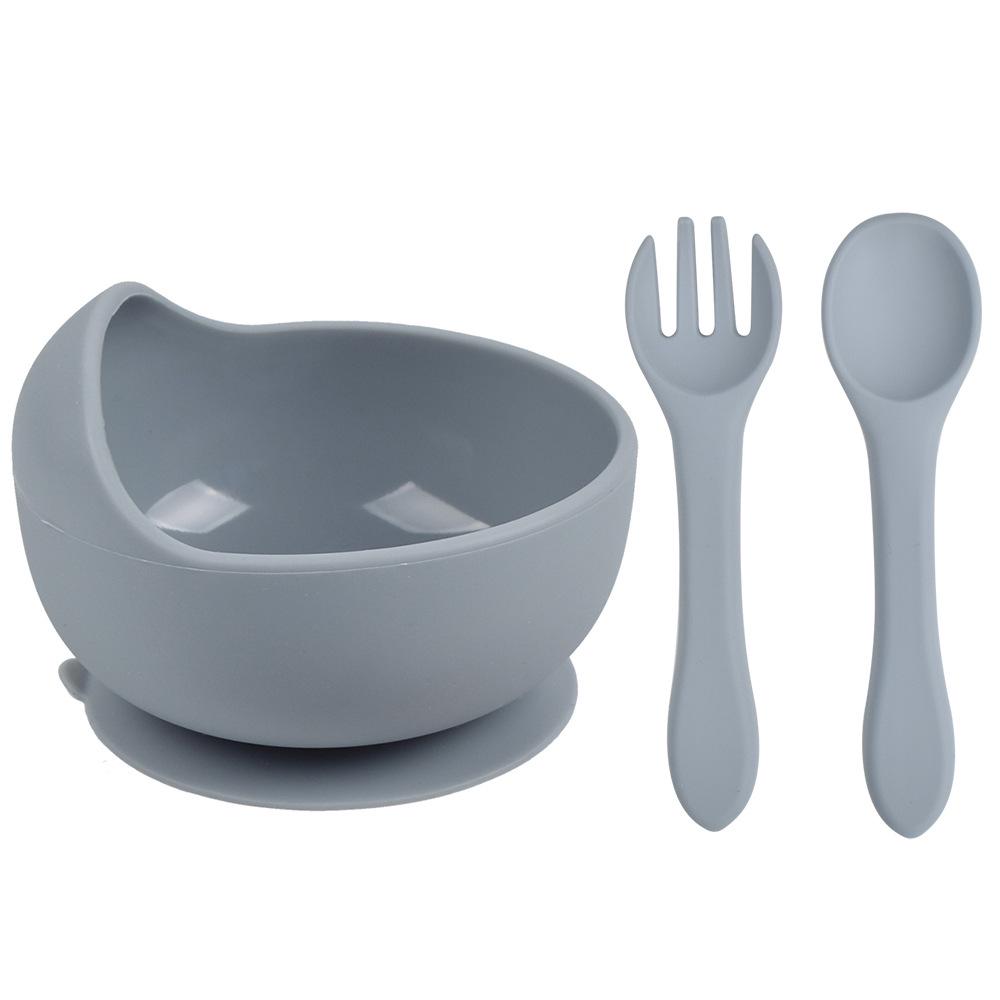 Silicone Suction Baby Bowl & Spoon Set for Feeding and Training