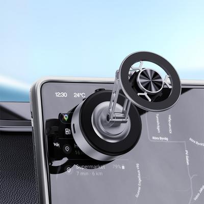 Magnetický vakuový držák na mobilní telefon 360° otočný vakuový přísavkový držák na telefon do auta, posilovny, zrcadla, hladkého povrchu