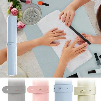 Foldable Nail Art Table Mat PU Leather Studio Desk Mat Nail Armrest Cushion Waterproof Hand Rest Pad Scratch Dirt Easy Cleaning