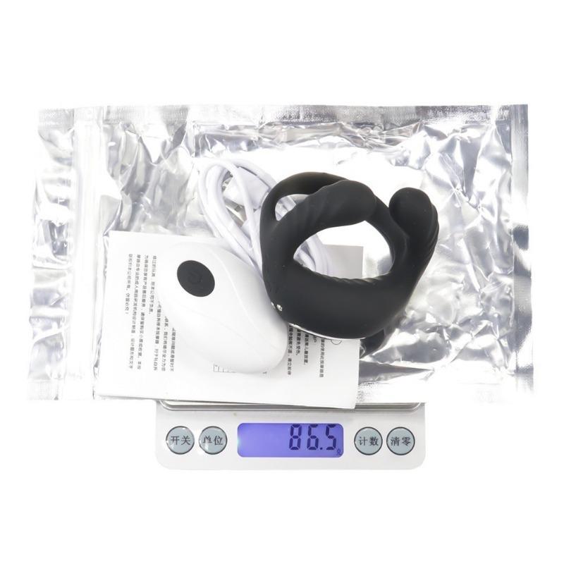 Male Lock Fine Ring Barugo APP Remote Control Three Vibration Wear Charging Silicone Delay Lock Fine Ring