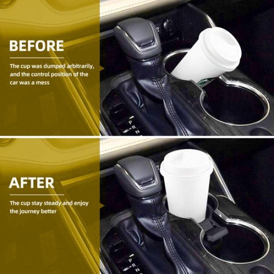 Center Console Cup Holder Ert Upgrade Divider for Toyota Highlander 2014-