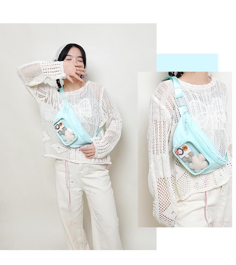 2025 Spring/Summer Transparent Lightweight Nylon Unisex Chest Bag & Waist Bag