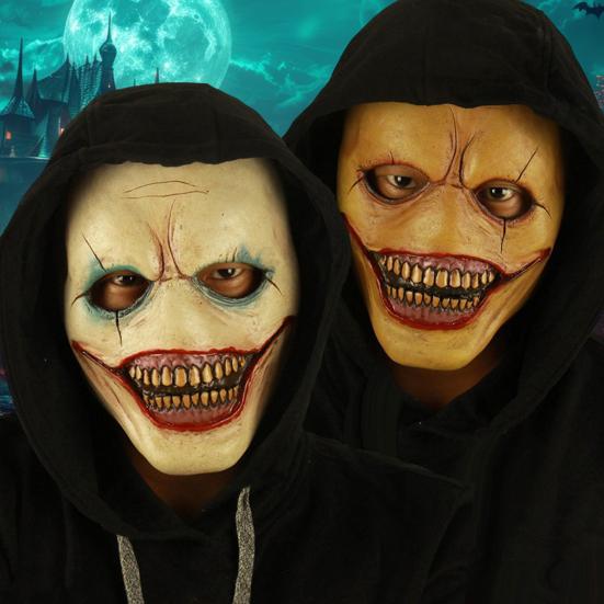 Halloween Clown Face Guard Universal Size Role-Playing Cosplay Face Guard Headpiece Horror Themed Party Props