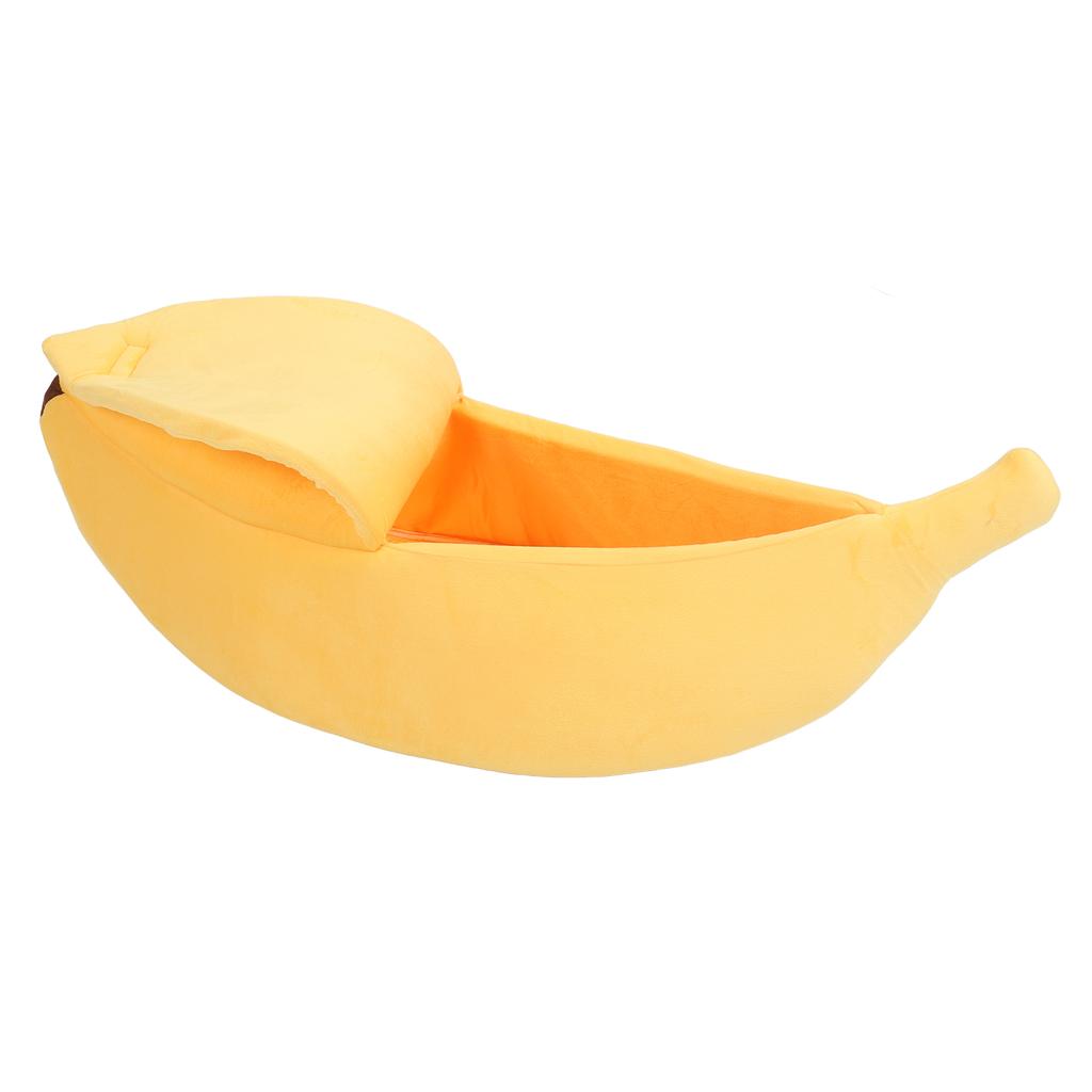 Banana Shaped Cat Bed Funny Soft Cozy Cat Cave Bed Warm Pet Bed for Dogs Kittens Puppy XL