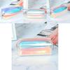 Transparente TPU Make-up Tasche Laser Bunter Federmäppchen Tragbare Aufbewahrung Für Studenten