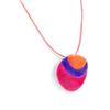 NOA [H9064] - Designer Necklace 'Coloring' Pink Purple Orange