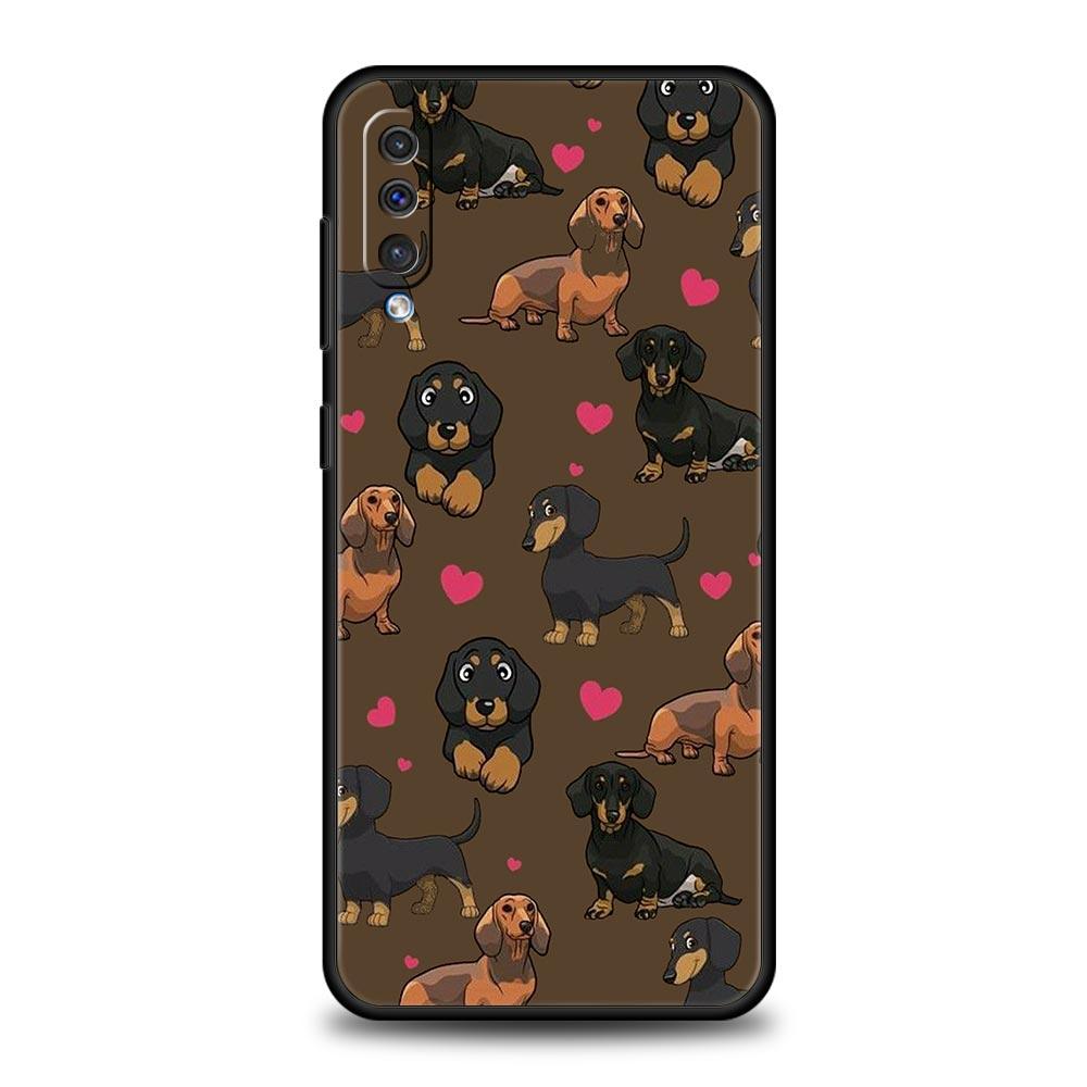 Dachshund Sausage Dog Case For Samsung A26 A36 A56 A54 A52 A50 A70 A40 A12 A14 A16 A22 A24 A42 A34 A32 5G A04s A06 5G Cover