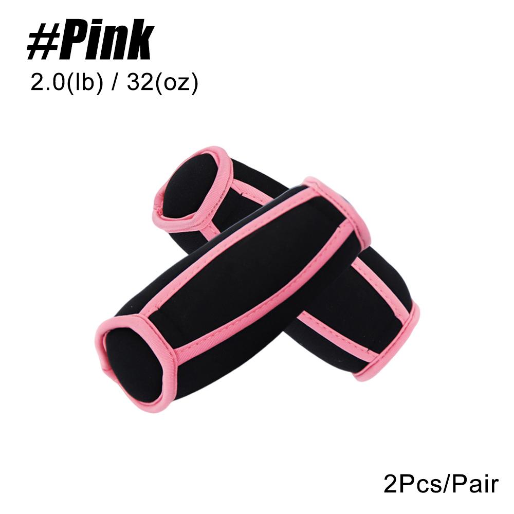

1 пара мягких утяжелителей для запястий с регулируемыми ремешками - 2 фунта 4 фунта - Удобные и надежные неопреновые гантели с ремешками