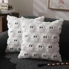 1/2PCS Halloween Ghost Pumpkin Pillowcase Washable Plush Soft Cushion Cover Comfortable Pillow Cover for Sofa Bedroom Home Decor