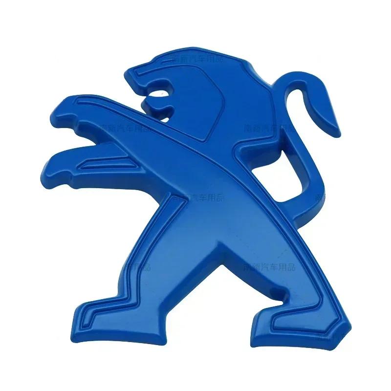 Metal Car Front Hood Emblem Rear Trunk Badge Exterior for Peugeot 106 107 206 g 301 306 307 308 407 508 2008 4008 5008