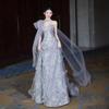 Tub Top Morning Robe Evening Dress   New Banquet Host Engagement Toast Birthday Bar Mitzvah Blue Dress
