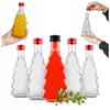 10x CHRISTMAS TREE BOTTLES 250ml FOR LIQUEURS GIFT WINE LIQUEUR SET