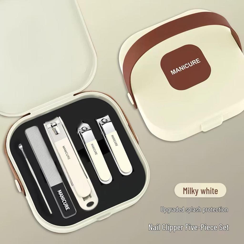 Portable Anti-Splash Nail Clipper & Manicure Set