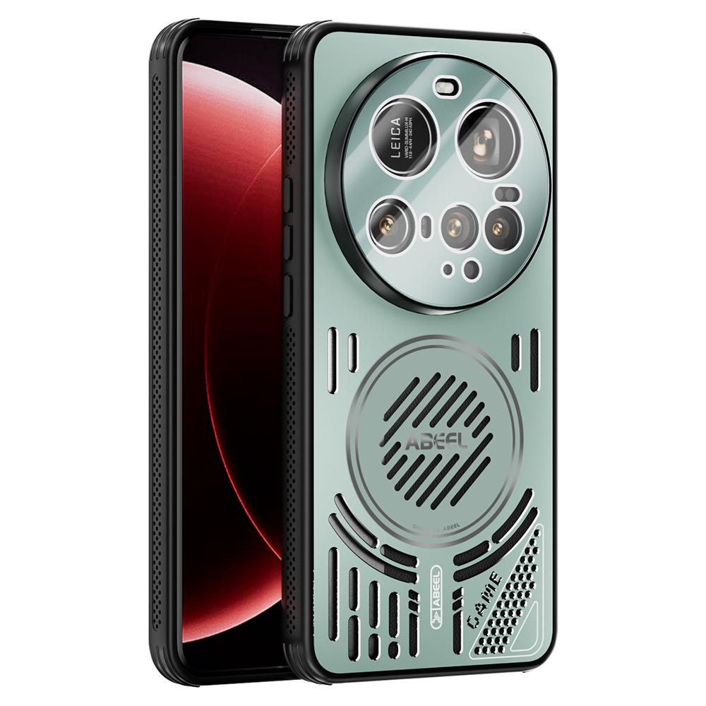 

ABEEL For Xiaomi 15 Ultra Magnetic Case Aluminium Alloy+PC+TPU Hollow Heat Dissipation Phone Cover