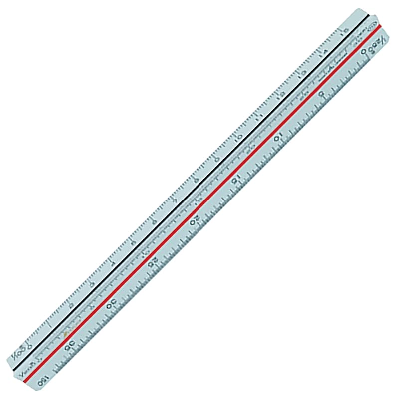Shinwa Sokutei Triangular Scale for Land and Building Surveyors, A-15 JIS 15cm 74969