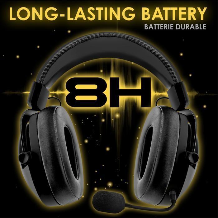 Casque Gamer - EMPIRE GAMING - WarCry P-W2 - RGB - Sans Fil 2.4 GHz - Micro Détachable