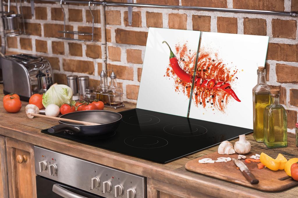 SZKLANA PŁYTA OCHRONNA DESKA 75x52 CHILLI
