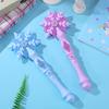 iplusmile 2-Piece Witch Stick Snowflake Magic Wand with Light-Up Lights, Perfect for Girls, Princess Parties, and Photo Props (Blue + Pink)