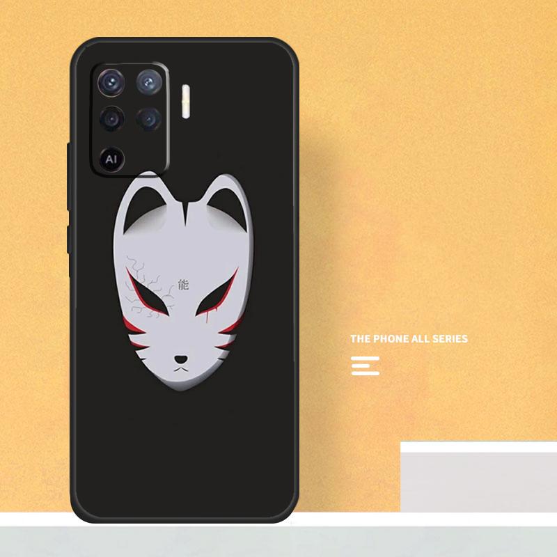 Japanese Style Fox Case For Oppo A5 A6 Pro A16 A76 A96 A17 A57 A40 A60 A80 A98 A58 A78 A18 A38 A54 A74 A94 A15