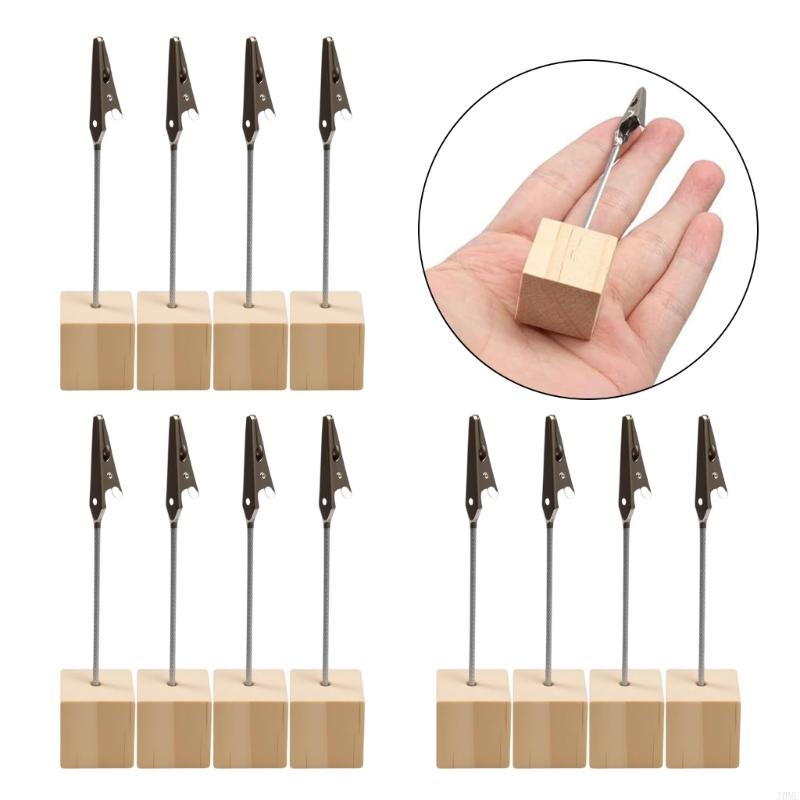 12 Pcs Memo Clip Holders Photo Holders Name Card Holders for Party Restaurants J0MC